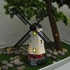 Solar Light House Decorative LED Wind Mill Figurine Solar Powered Lighted Windmill Statue For Garden Yard Backyard Pathway