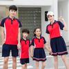 Men & Women Cotton Parent-Child Short Sleeve Sportswear Set - Summer Casual Outdoor Running & School Uniform