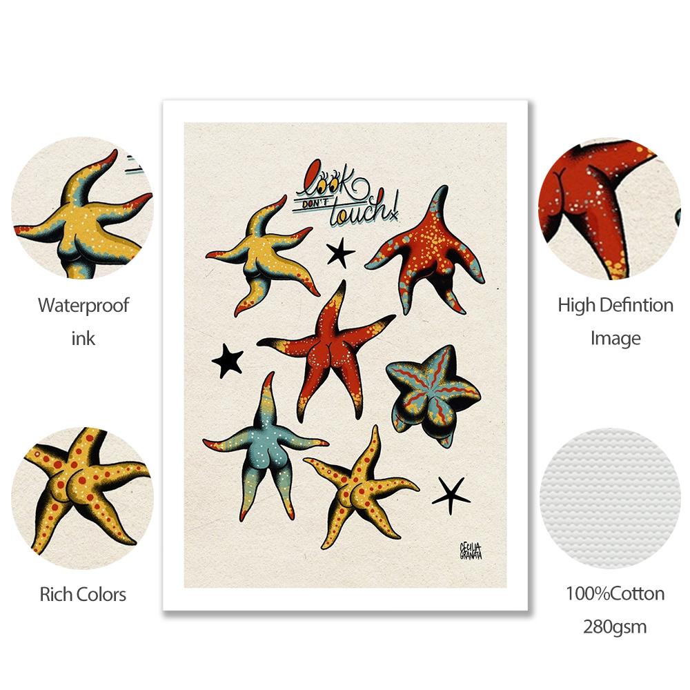 Funny Abstract Canvas Poster Mushroom Carrots Butt with Sexy Woman Leg Prints Vintage Wall Art Picture for Bedroom Home Decor
