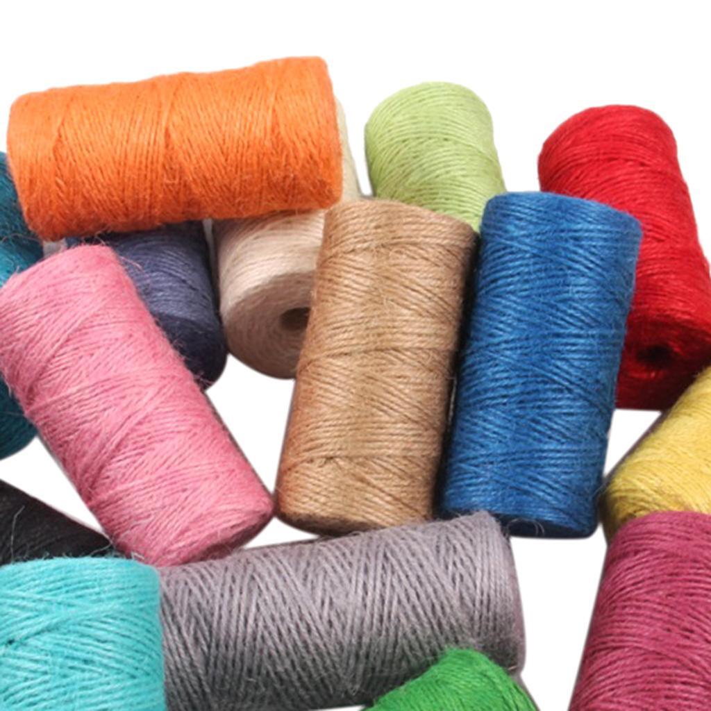 Versatile 100m Jute Cord 2mm String for Crafts DIY Gift Wrapping and Twine Rope Durable and Sustainable
