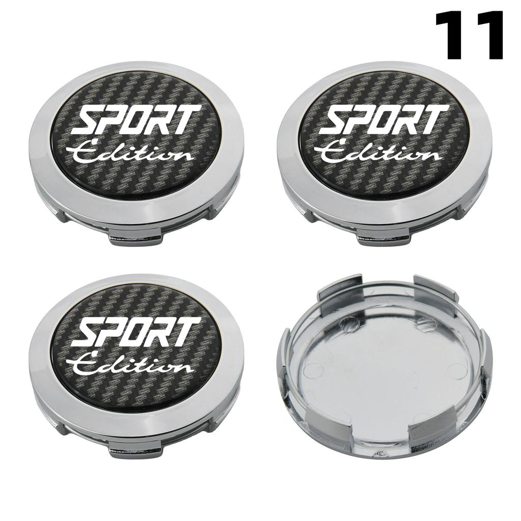 1Set/4PCS 64MM OD / 62MM ID Cap For Rims RACING SPORT Logo Wheel Center Cap Sport Car Wheel Cover Hub Caps