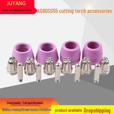 AG60 Electrode Nozzle SG55, Plasma Cutting Tip LGK60, AG60 CNC Torch Head, Straight Handle Torch