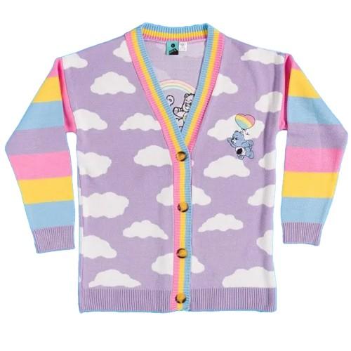 Care Bears Unisex Adult Cloud Knitted Cardigan