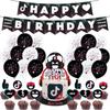Tik Geburtstag Tok Partyzubehör Geschirr Dekoration Cupcake Topper Zubehör Banner