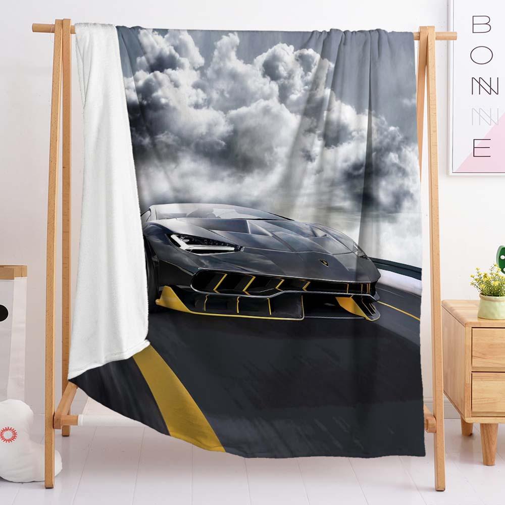 Blanket Car Locomotive Flannel Blanket Digital Printing Nap Blanket