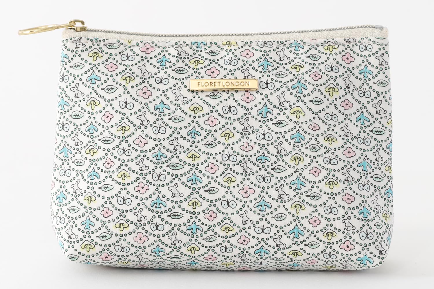 

DDintex FLORET LONDON BASIC Pouch, Forest Wave Blue, 15 x 10.5 x 4.5cm [Liberty Print]