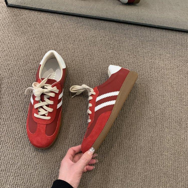 Dexun shoes women's flat-bottomed casual sports board shoes 2025 new spring and autumn Forrest Gump shoes versatile little white shoes niche sing