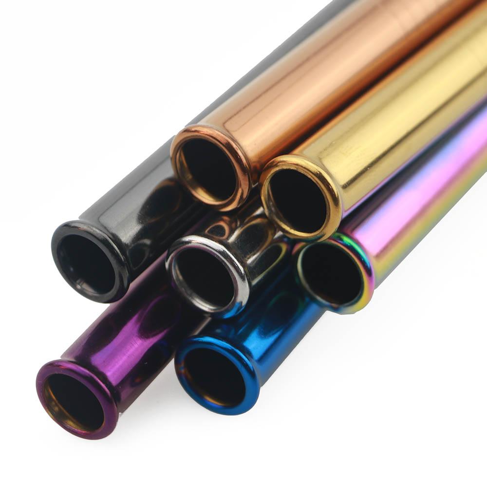 1 Stück Wiederverwendbarer Trinkhalm Edelstahlstrohhalm Breit 12mm Metallstrohhalm Set Perle Milchshake Bubble Tea Strohhalm Mit Reinigungsbürste