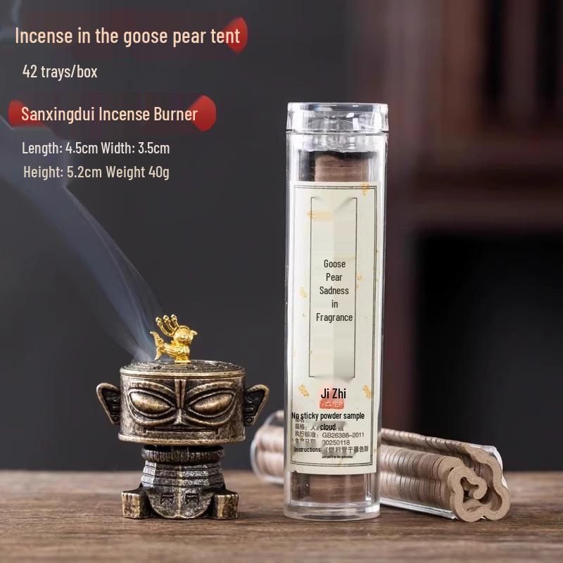 New Arrival: Sanxingdui Creative Indoor Incense Burner – Small Auspicious Cloud Design To Attract Wealth and Fortune, with Free Shipping!