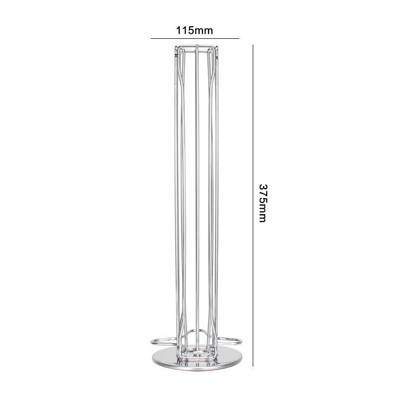Rotatable Coffee Capsule Pod Holder Stand Rack Display Coffee Capsules Plating Metal Holders Rotatable Racks High Quality