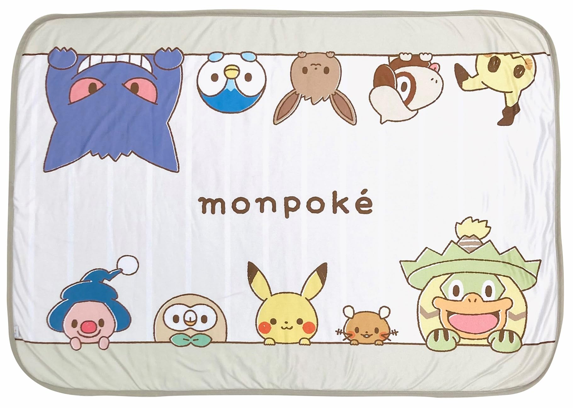 

MORIPiLO Pokemon Lap Blanket Pikachu Soft Sheepskin Cute and Perfect for Summer and Air Conditioning Small Pokemon Morishita Makura (Monpoke Boa)