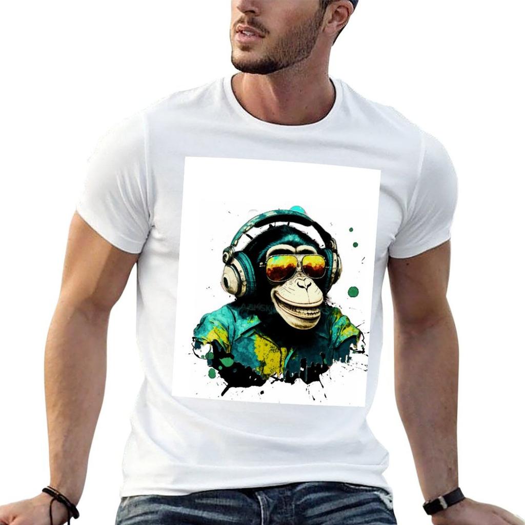 Camiseta Graffiti Dj Monkey Business N18 Para Festa De Fim De Ano