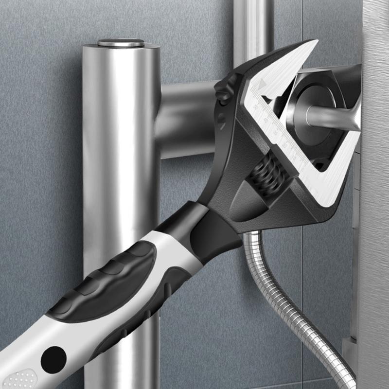 H7EE Versatile & Reliable Plumbing Tool Efficient Plumbing Wrench Wide Opening Adjustable Wrench Essential for Easy Repairs