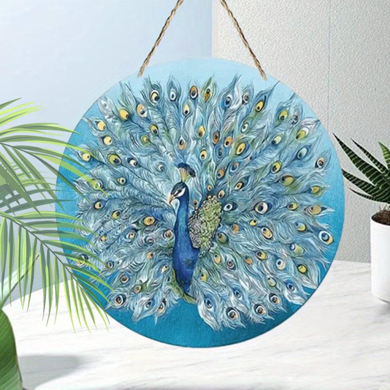 2D Flat Hanging Decorative Signs, Interior Wall or Door Decoration, Diwali Peacock Pattern Decoration, Interesting Gifts for Family and Friends