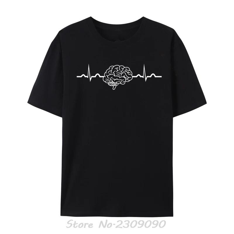 Neuro Nurse Heartbeat Neuro Nursing Neuroscience Nurse Funny Custom Fitness Tight Tshirt Men Casual T Shirt Fitness Tshirt