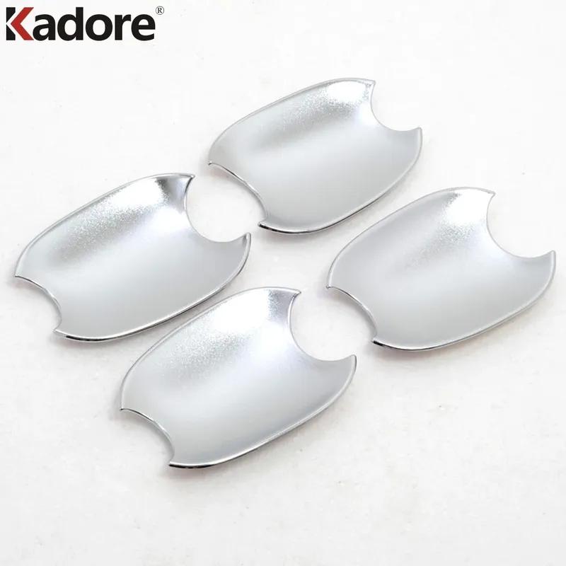 Side Door Handle Bowl Cover Trim For Hyundai Tucson 2015 2016 2017 2018 Chrome Car Accessories Door Handles Cup Frame Covers