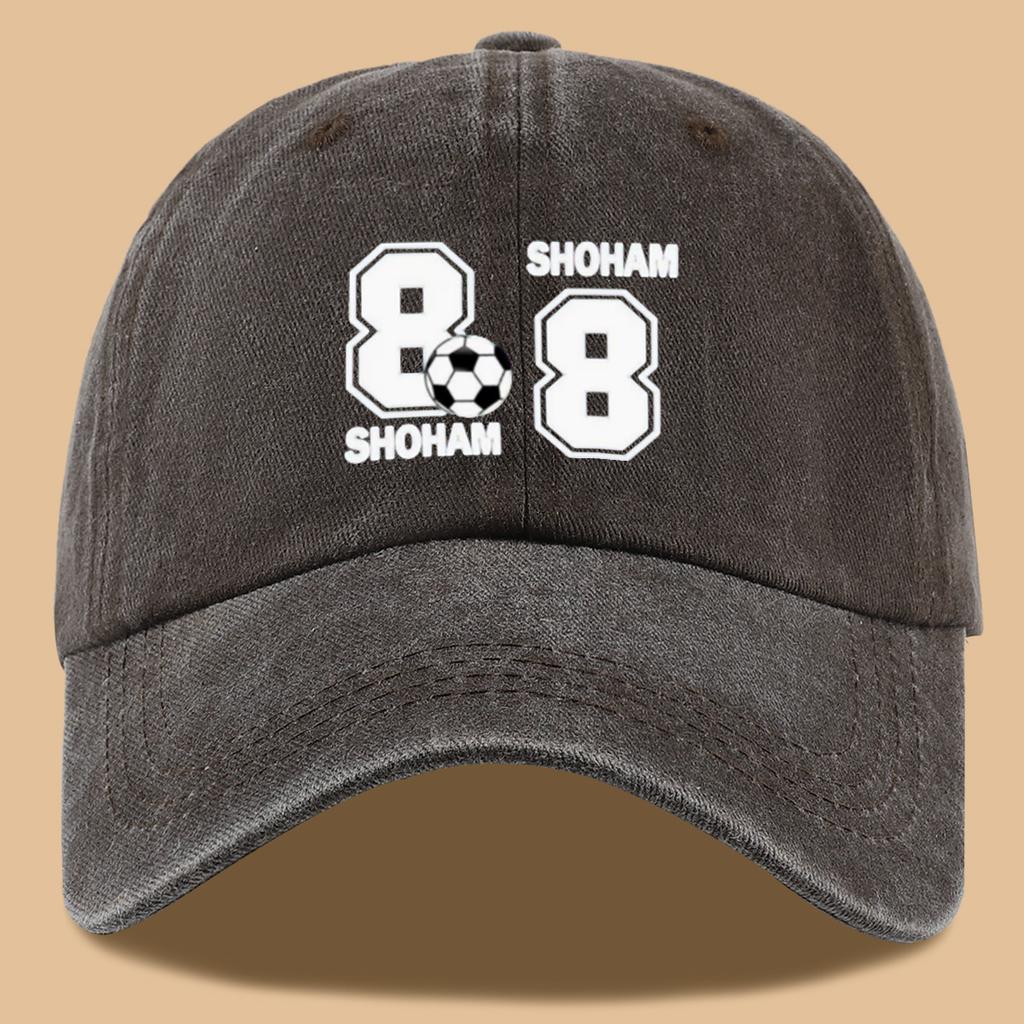 Printed Baseball Cap Trendy Personalized Fashion Cap SHOHAM Letter Decoration Unisex Adjustable Cap