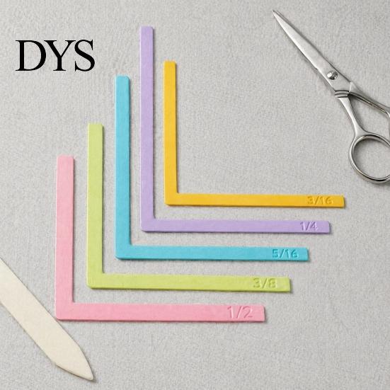Creative DIY Project Tools 1 Set Paper Crafting Alignment Guides with Case, Color-Coded Plastic Rulers for Crafts Size Tabs, Precision Layering
