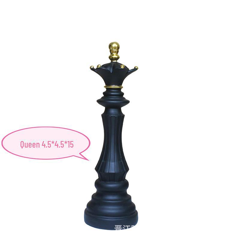 "Luxury Resin Chinese Chess Set: King, Queen, War Horse Pieces & Chessboard"