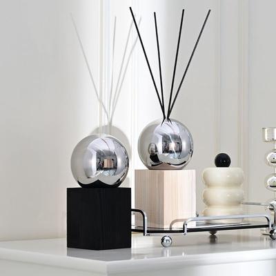 Wooden Base Stainless Steel Aromatherapy Diffuser Unscented Wooden Base Home Decor Diffuser Holiday Ornament Without Oils