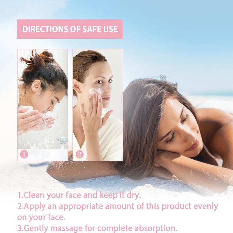 Face Sunscreen Spf 50+ Water Resistant Prevent Sunburn Uv Protection Nourishing Skin Broad Spectrum Refreshing Sunblock Lotion one size