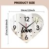 Wall Clock, Creative Decorative Clock for Bedroom, Living Room And Kitchen, Designed Made of