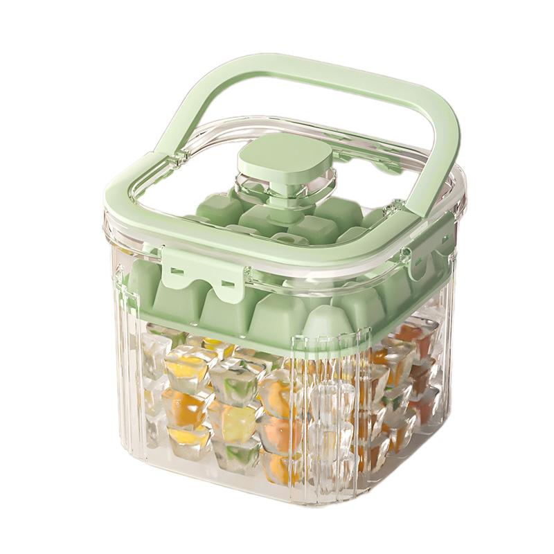 

Портативное ведро для льда для морозильной камеры с крышкой и формой для льда, для хранения кубиков льда на открытом воздухе, для виски, вина, принадлежности для коктейльной вечеринки 1 tier зелёный