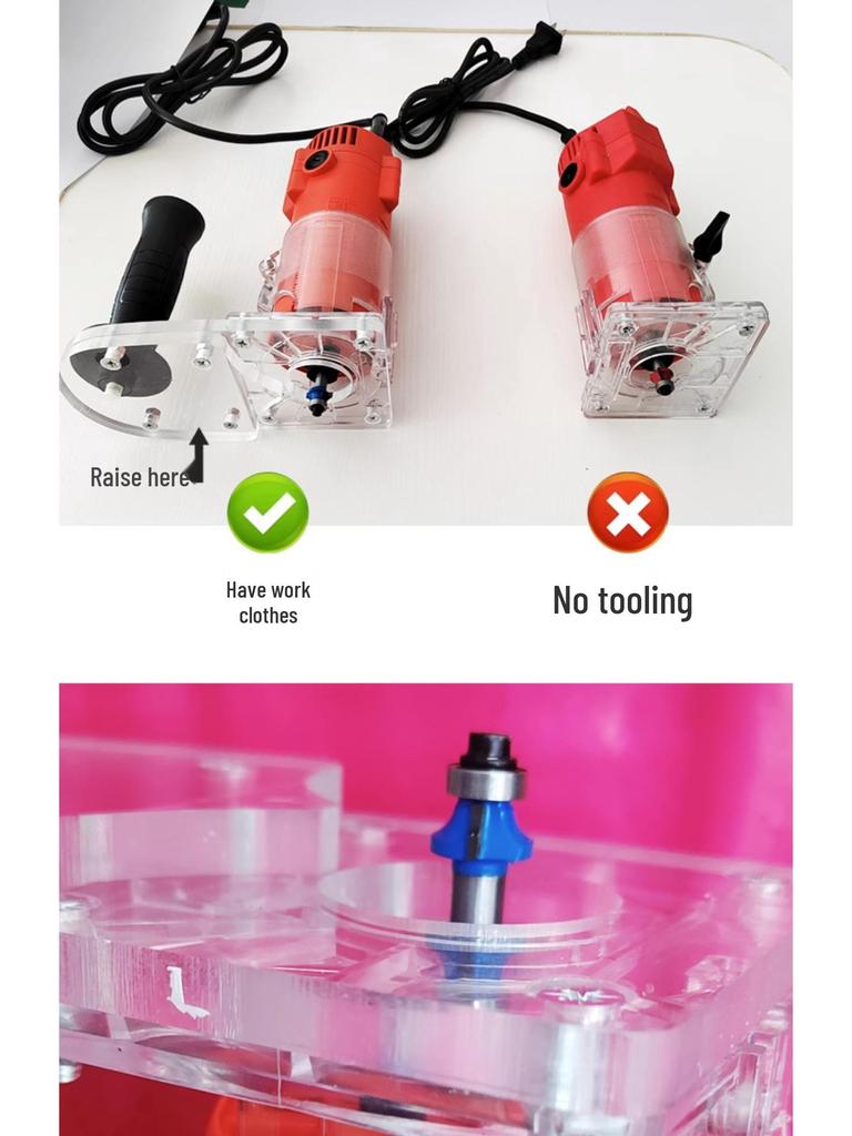 Portable Electric Curve Trimmer for Irregular Edge Chamfering and PVC Edge Banding In Woodworking