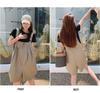 French Summer Women's Slim Korean Style Wide-Leg Casual Overall Shorts
