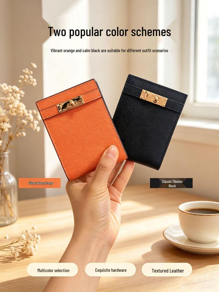 Luxury Leather Wallet & Card Holder for Women – Multi-card, License & Registration Organizer