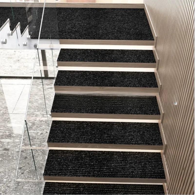 1PC Washable Anti Slip Stair Treads Self Adhesive Carpet Runner Reliable Wear Resistant Step Mats for Indoor Wooden Stair Protec