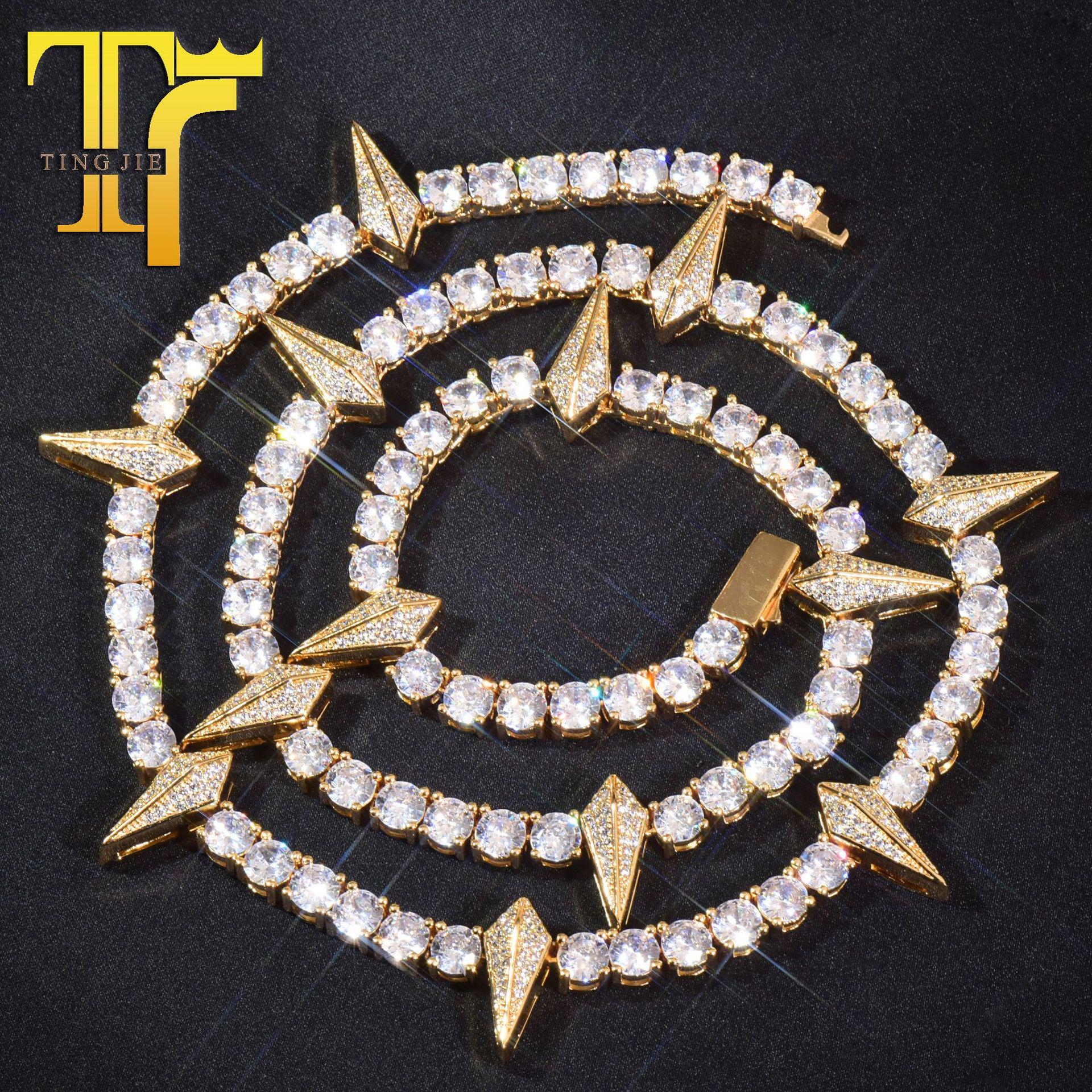 

Ожерелье «Черная пантера» с цирконами 5 мм - Модный мужской хип-хоп дизайн 16 inch (40 cm)