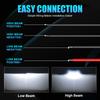 2.5 Inch Bi Led Projector Lens Led Light For Headlight H4 H7 9005 9006 High Low Lights 6000K Diodes 80W Turbo H7 Tuning