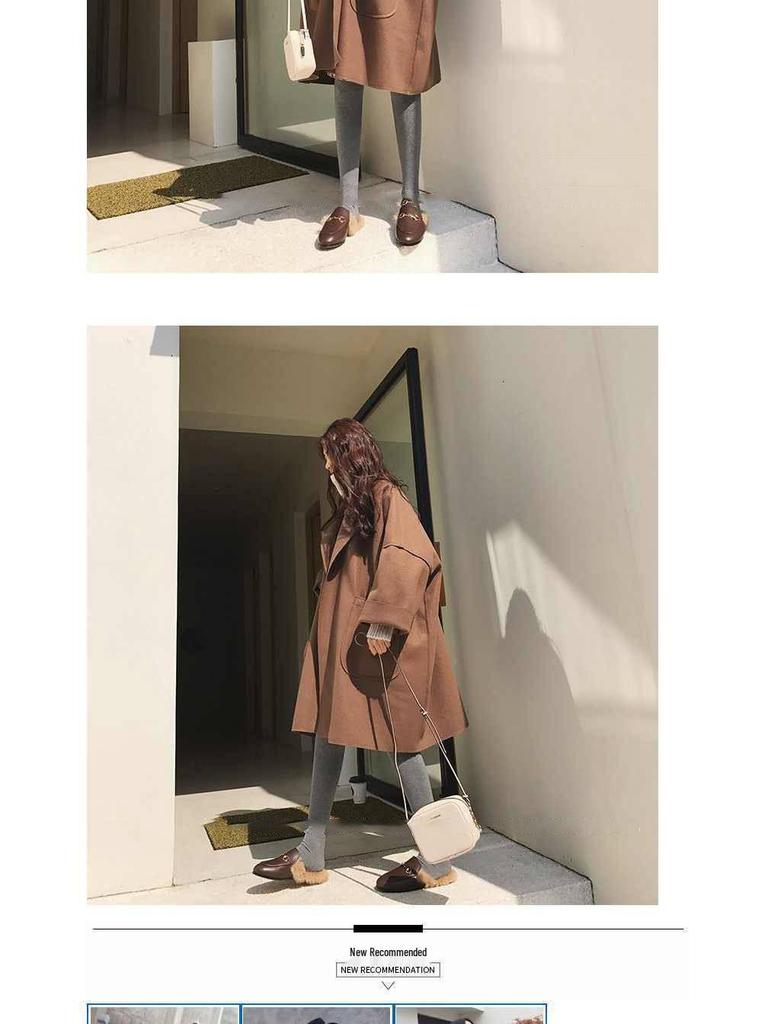 2021 Trendy Hepburn Style Woolen Cloak for Women/Students