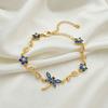 Bracelet Mori flower bow small fresh bracelet, environmentally friendly copper inlaid zircon high quality