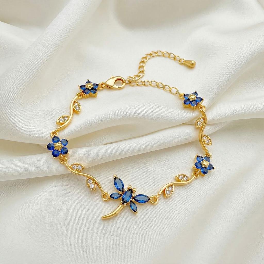 Bracelet Mori flower bow small fresh bracelet, environmentally friendly copper inlaid zircon high quality