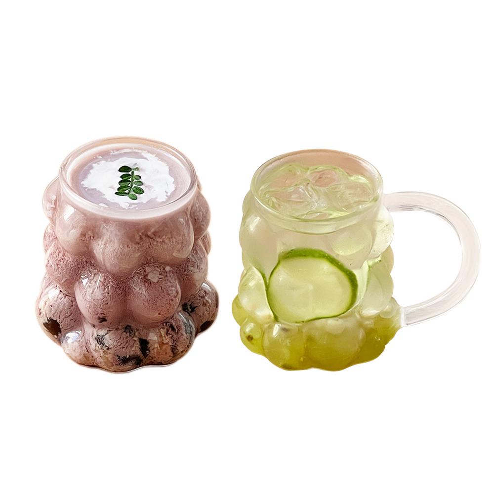 Wine Beer Milk Water Cup 400ML Heat-resistant Glass Cold Drink Cup Coffee Fruit Juice Drinking Glass Cup Breakfast Mug Drinkware
