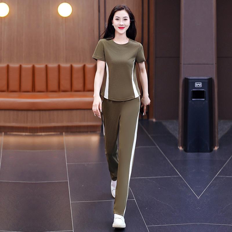 Women's Summer 2024 Square Dance Fashion Two-Piece Suit