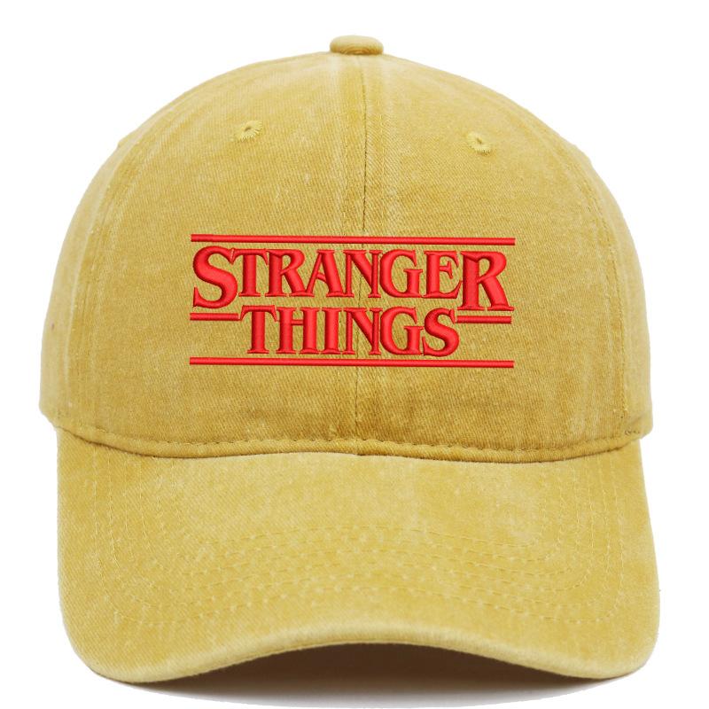 Stranger Things Hat Season 5 Hot Sale Embroidery Washed Baseball Cap Men and Women