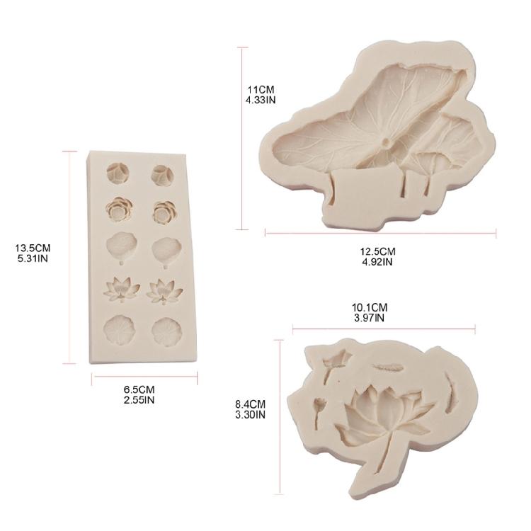 Flowers Leaf Silicones Molds Fondant Mould Pastries Baking Tool Resins Decoration Handmade Soap Molds Fondant Molds