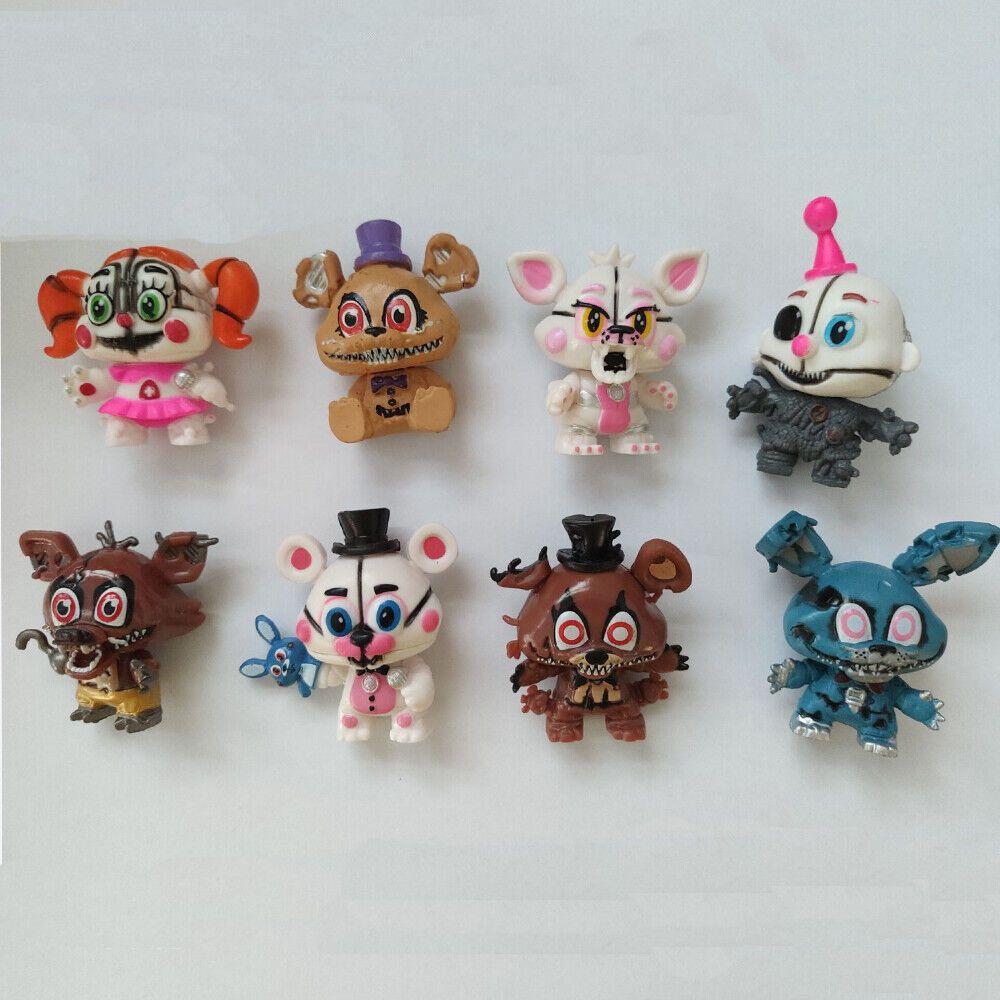 Adorable 8-piece Five Nights At Freddy's Bonnie Action Figure Set For Play And Display