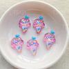 10PCS New Cartoon Colored Unicorn Horse, Ice Cream Flat Back Cabochon Stone Scrapbook DIY Decor Figurines Crafts Accessories