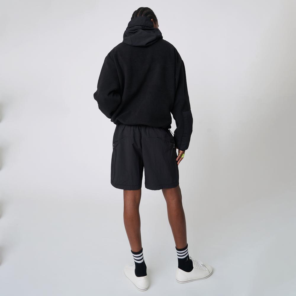 Au42Hl01 Fleece Tech Anorak_Black