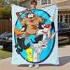 1pc Cartoon charactersOutdoor Flannel Blanket Soft Plush Decor for Picnics, camping,Bedroom, Playroom, or Lunch Breakn1168A