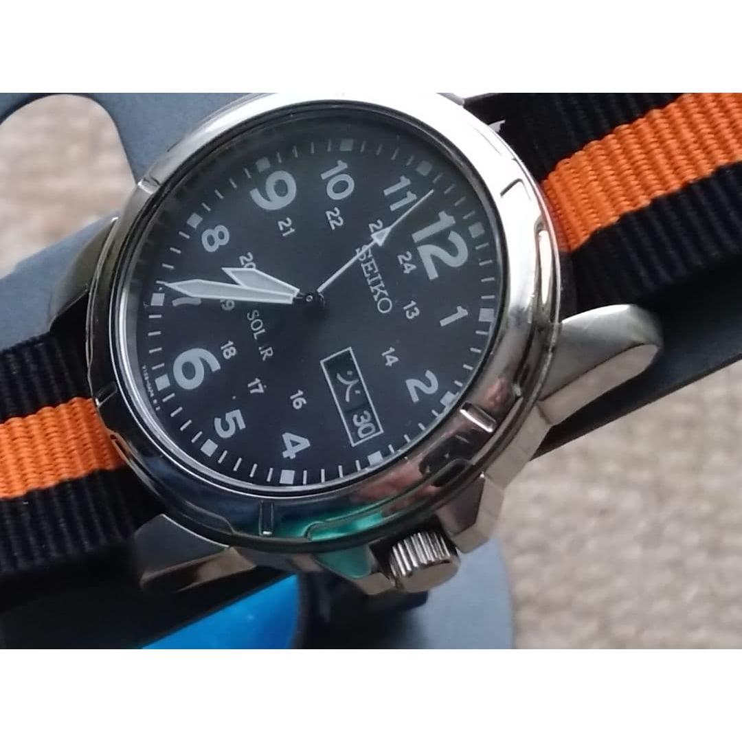 Used SEIKO Watch SPIRIT Solar Black SBPX025