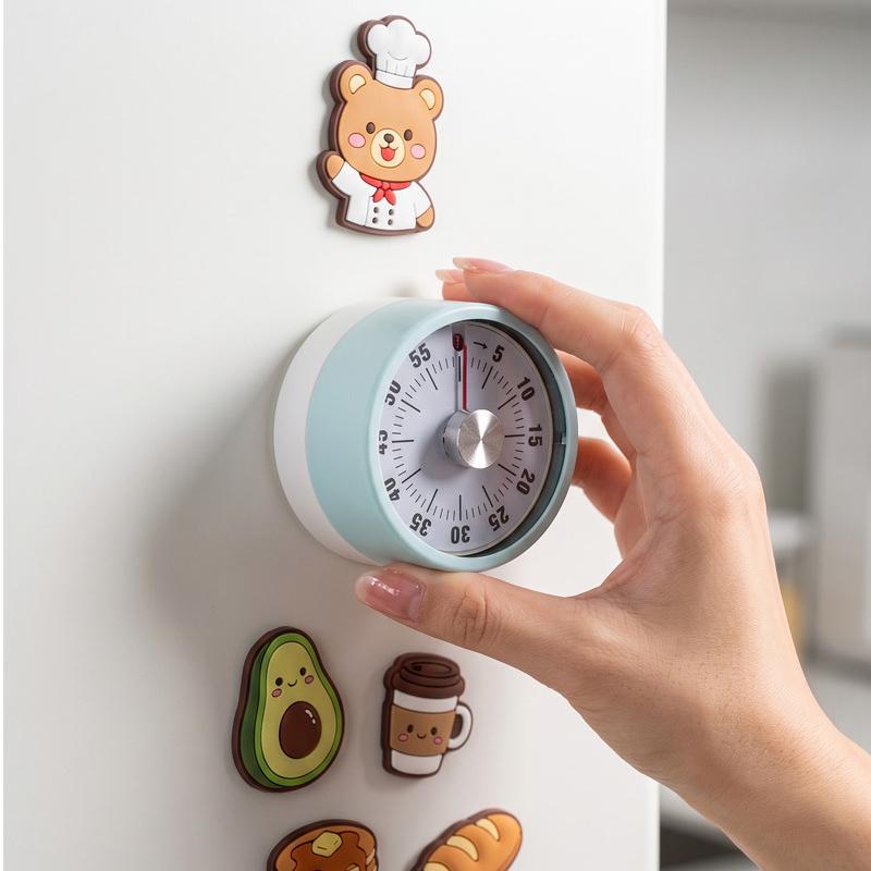 Mechanical Timer Magnetic Kitchen Cooking Baking Timer Visual Time Management Alarm Clock Reminder