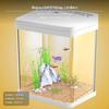 2-teiliges Acryl-Fischhabitat, Kleiner grüner Wasserreiniger, Leuchtdiode, Zuhause Weiß