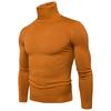 Sheath Slim Fit Men Sweater Knitted Pullovers Turtleneck Jumpers Solid Long Sleeve Slim Fit Basics Casual Standard Wool