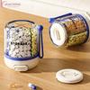 Runde Pillendose 4-Fächer Pillenetui Medikamentenspender Mini Tragbare Tägliche Medikamentenbox Organizer Etui Tabletten Aufbewahrungsbehälter