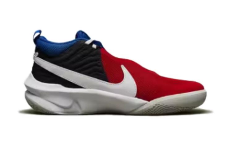 Nike Team Hustle D 10 Dämpfung, Abriebfeste Mittelhohe Kinder-Basketballschuhe CW6735-005